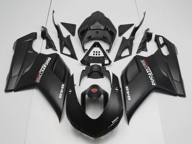 Carenados Moto Ducati 848 2007-2014 - Negro Mate Corse