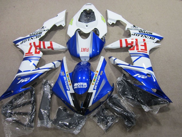 Carenados Moto Yamaha YZF R1 2004-2006 - Blanco Azul Motul Fiat