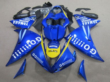Carenados Moto Yamaha YZF R1 2009-2011 - Azul Amarillo Blanco Go