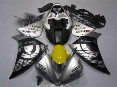 Carenados Moto Yamaha YZF R1 2012-2014 - Plata Negro IVECO Yamalube ENEOS Monstruo