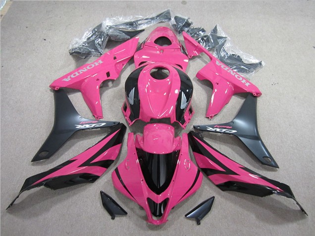 Kits Carenado Moto Honda CBR600RR 2007-2008 - Rosa Negro Mate