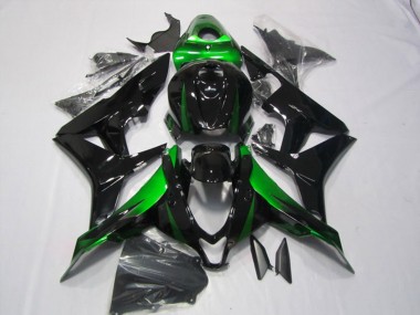Kits Carenados Moto Honda CBR600RR 2007-2008 - Verde Negro Brillante