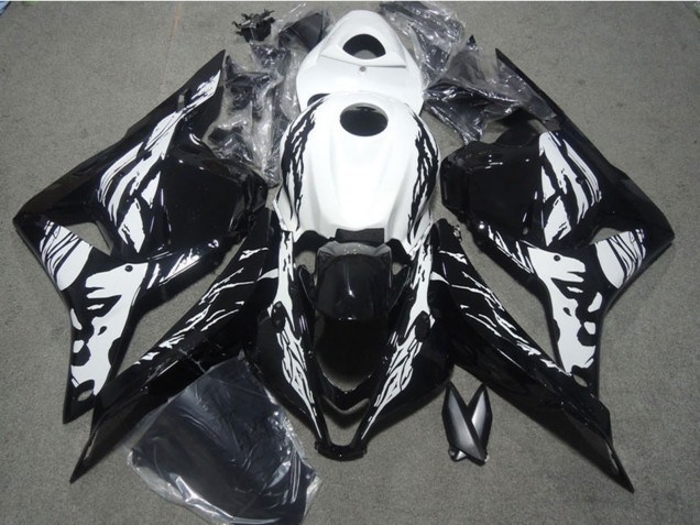Carenado Moto Honda CBR600RR 2009-2012 - Blanco Negro Brillante