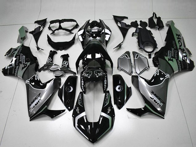 Carenados Moto Honda CBR1000RR 2017-2023 - Plata Negro Brillante HRC