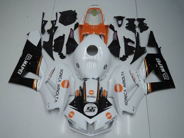 Carenados Moto Honda CBR1000RR 2012-2016 - Blanco Naranja Negro Brillante Konica Minolta 56
