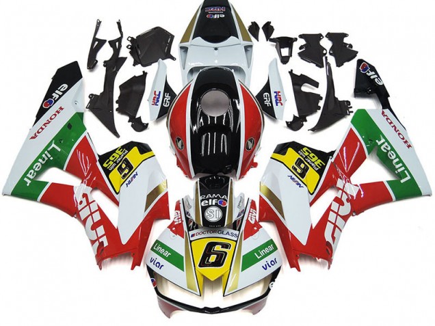 Carenados Moto Honda CBR1000RR 2012-2016 - Blanco Rojo Amarillo Verde Líneaar Viar 6