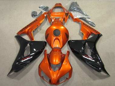 Carenados Moto Honda CBR1000RR 2006-2007 - Naranja Negro Brillante