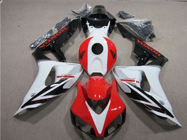Carenados Moto Honda CBR1000RR 2006-2007 - Blanco Rojo Negro Brillante Fireblade