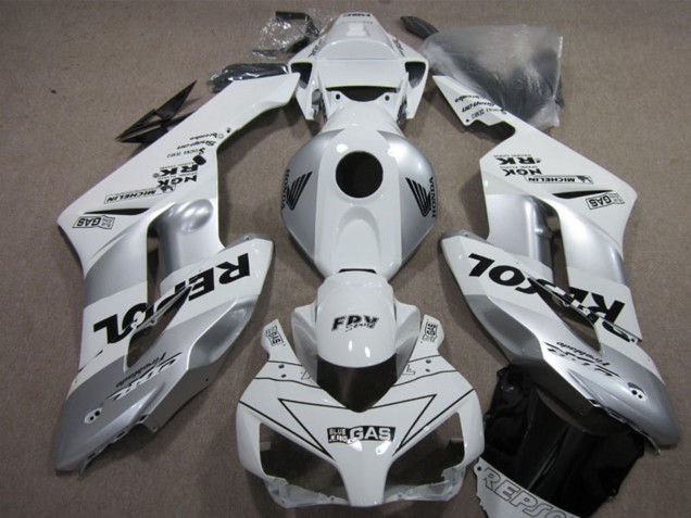 Kits Carenado Moto Honda CBR1000RR 2004-2005 - Blanco Plata Negro Repsol