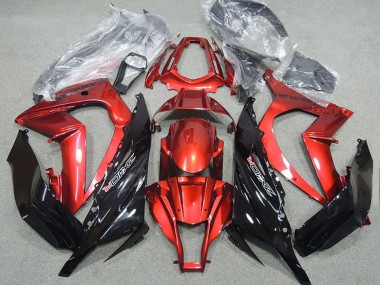 Carenado Moto Kawasaki ZX10R 2011-2015 - Rojo Negro Brillante