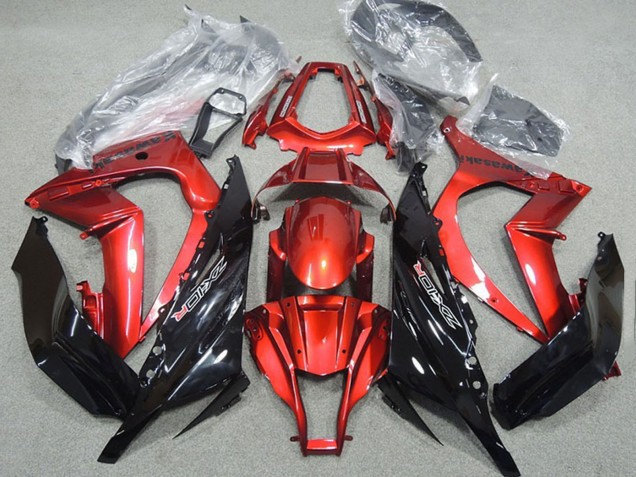 Carenado Moto Kawasaki ZX10R 2011-2015 - Rojo Negro Brillante