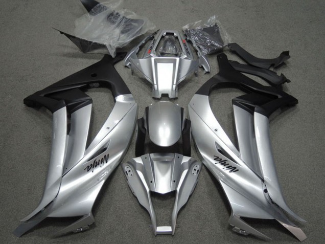 Carenados Moto Kawasaki ZX10R 2011-2015 - Plata Negro Mate