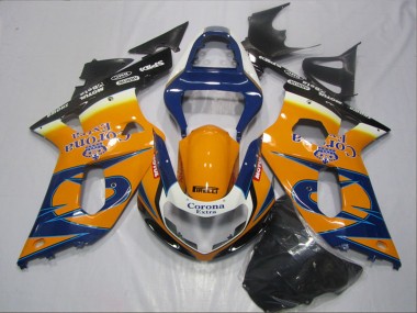 Carenados Moto Suzuki GSXR 600 2001-2003 - Naranja Azul Negro Corona Extra