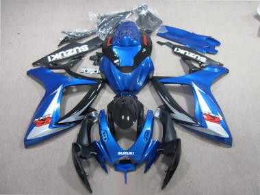 Carenados Moto Suzuki GSXR 600 2006-2007 - Azul Blanco Negro Brillante Rojo