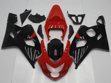 Carenado Moto Suzuki GSXR 750 2004-2005 - Rojo Negro Brillante