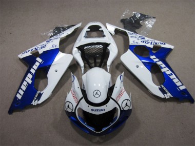 Carenados Moto Suzuki GSXR 1000 2000-2002 - Blanco Azul Jordan Motul