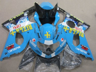 Carenados Moto Suzuki GSXR 1000 2000-2002 - Azul Amarillo Blanco Negro Rizla