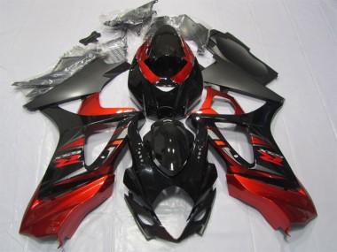 Kits Carenado Moto Suzuki GSXR 1000 2007-2008 - Rojo Negro Brillante