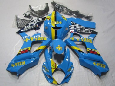 Carenados Moto Suzuki GSXR 1000 2007-2008 - Azul Amarillo Negro Rizla 41