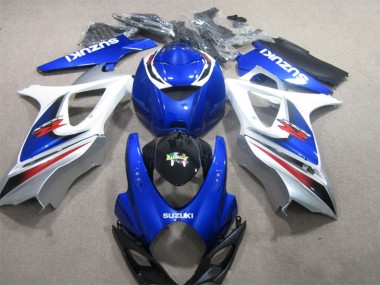 Carenado Moto Suzuki GSXR 1000 2007-2008 - Blanco Azul Negro Rojo