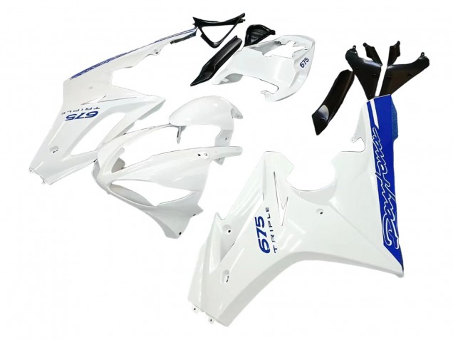 Carenados Moto Triumph Daytona 675 2006-2008 - Blanco Azul