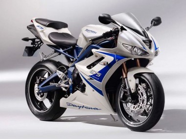 Carenados Moto Triumph Daytona 675 2006-2008 - Plata Blanco Azul