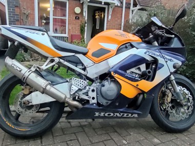 Carenados Moto Honda CBR900RR 929RR 2000-2001 - Plata Naranja Azul